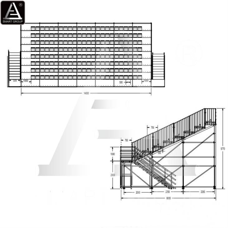 Race Track Temporary Grandstand Seating